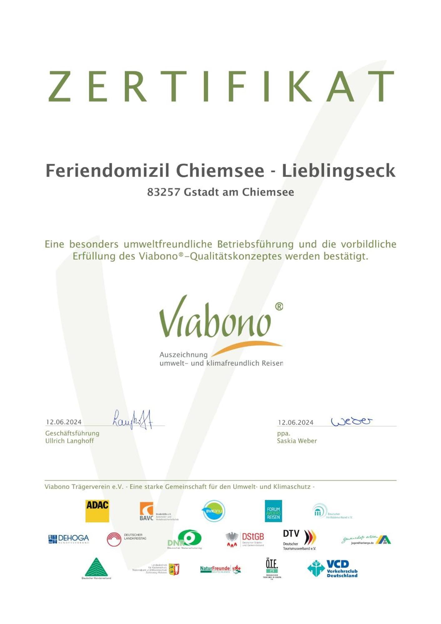 Lieblingseck Nachhaltige 5 Sterne Ferienwohnung Direkt Am Chiemsee Гщад ам Киемзее Екстериор снимка